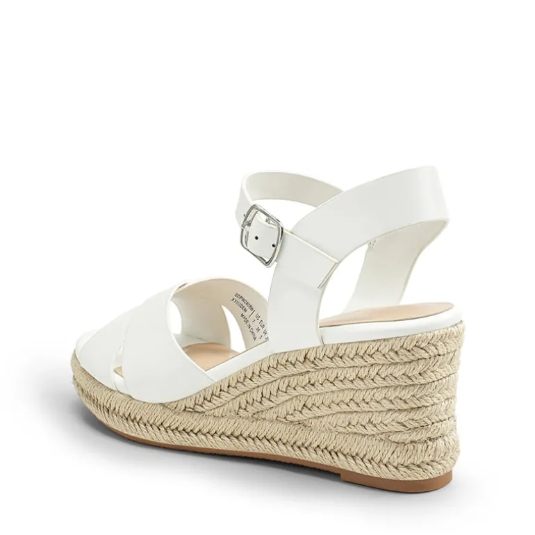 Espadrille Criss Cross Wedge Sandals