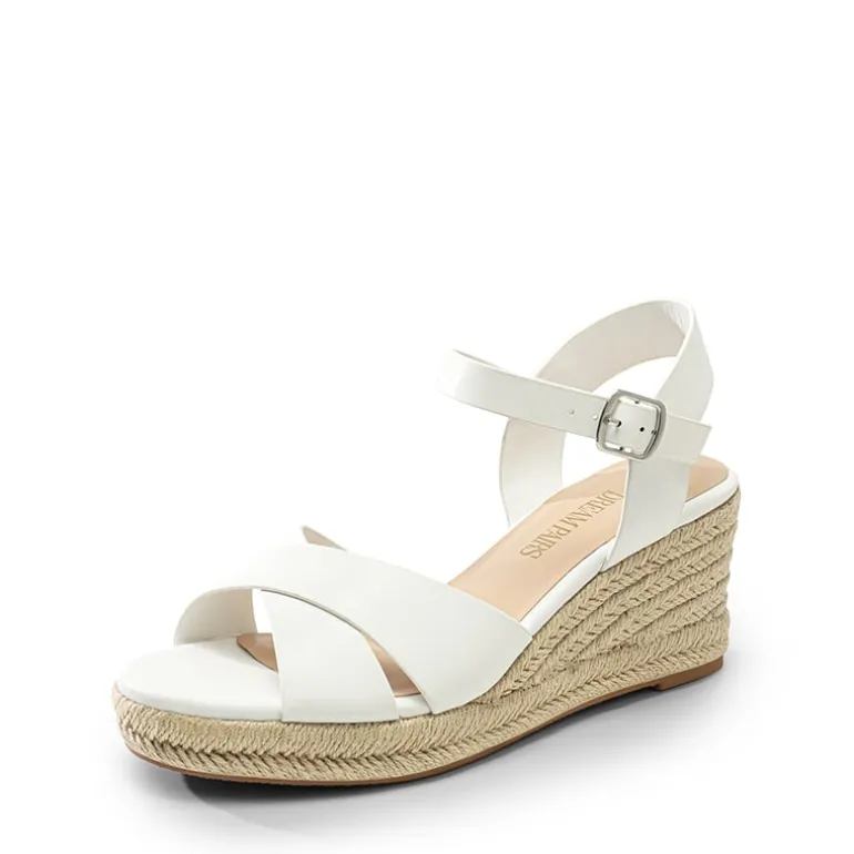 Espadrille Criss Cross Wedge Sandals