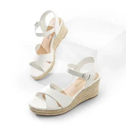 Espadrille Criss Cross Wedge Sandals