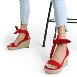 Espadrilles Ankle Tie Lace Up Platform Wedges