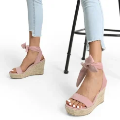 Espadrilles Ankle Tie Lace Up Platform Wedges
