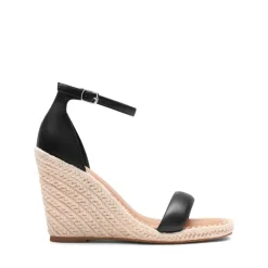 Espadrilles Square Toe Wedge Sandals