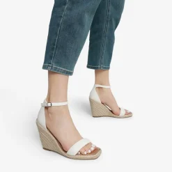 Espadrilles Square Toe Wedge Sandals