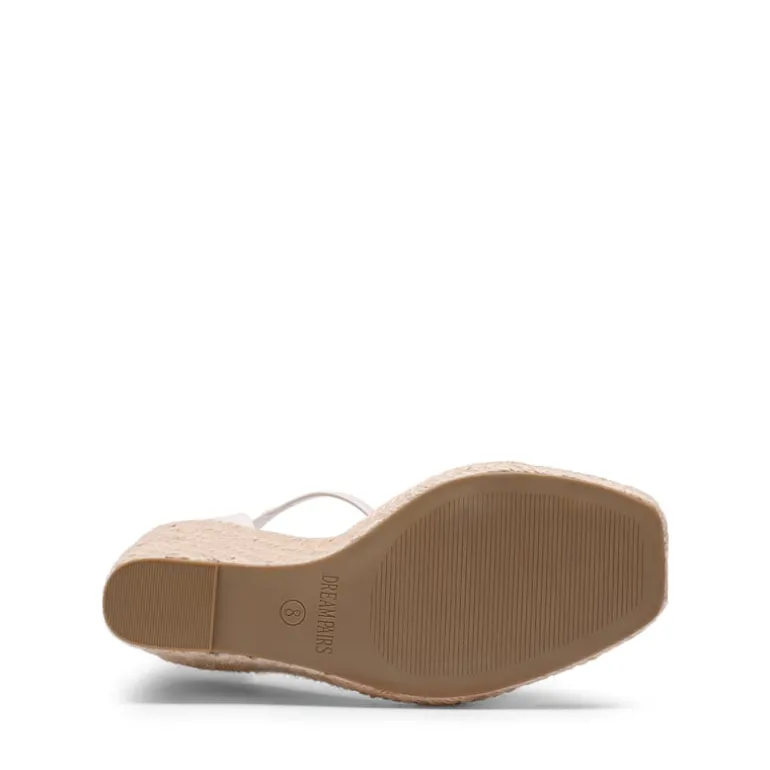 Espadrilles Square Toe Wedge Sandals