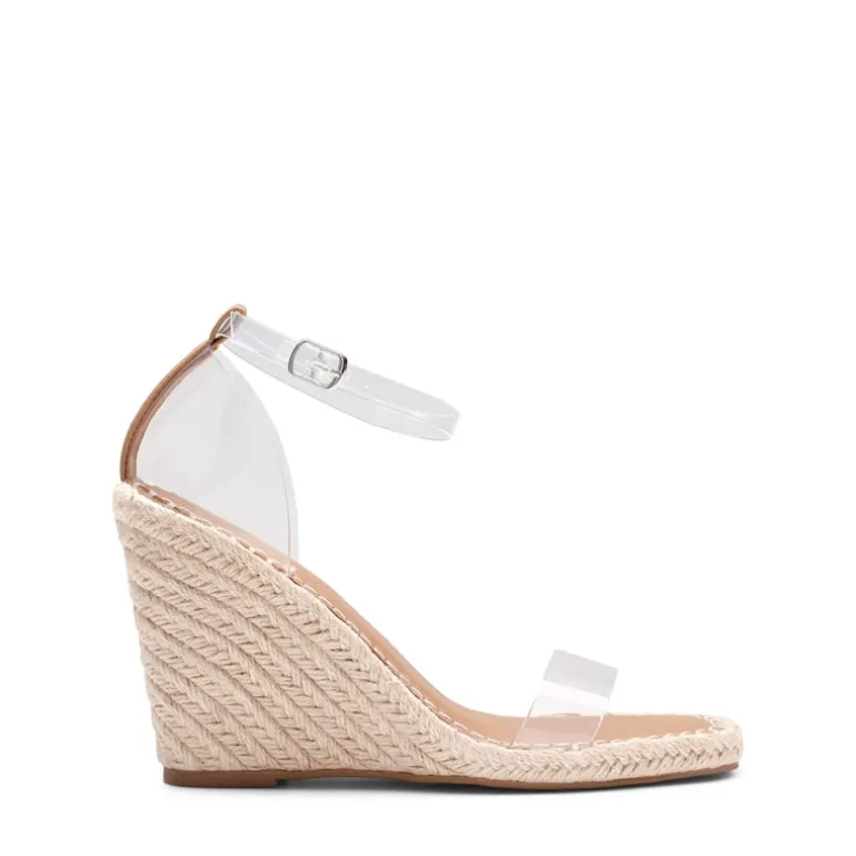 Espadrilles Square Toe Wedge Sandals