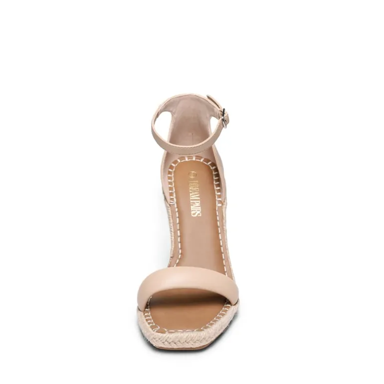 Espadrilles Square Toe Wedge Sandals