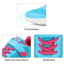[EZ-Ons BreezeRunners] Breathable And Lightweight Kids Running Sneakers