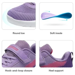 [EZ-Ons MagicZips] Kid's Breathable Lightweight Tennis Sneakers
