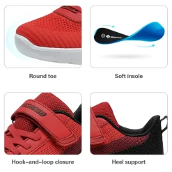 [EZ-Ons MagicZips] Kid's Breathable Lightweight Tennis Sneakers