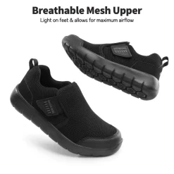 [EZ-Ons MightyMovers+] Kids Scuff-Resistant Toe Comfortable Running Shoes