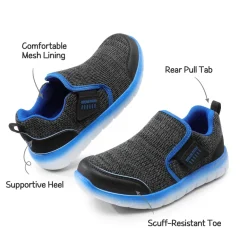[EZ-Ons MightyMovers+] Kids Scuff-Resistant Toe Comfortable Running Shoes