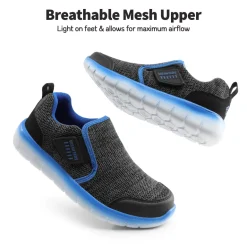 [EZ-Ons MightyMovers+] Kids Scuff-Resistant Toe Comfortable Running Shoes
