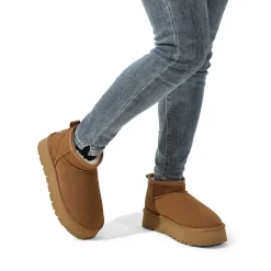 Faux Fur Lined Slip On Snow Boots