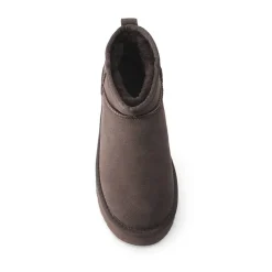 Faux Fur Lined Slip On Snow Boots