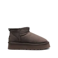 Faux Fur Lined Slip On Snow Boots