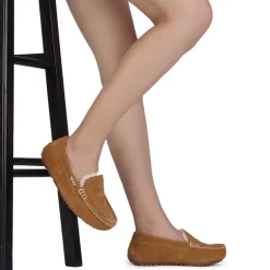 Faux Fur Moccasin Slippers
