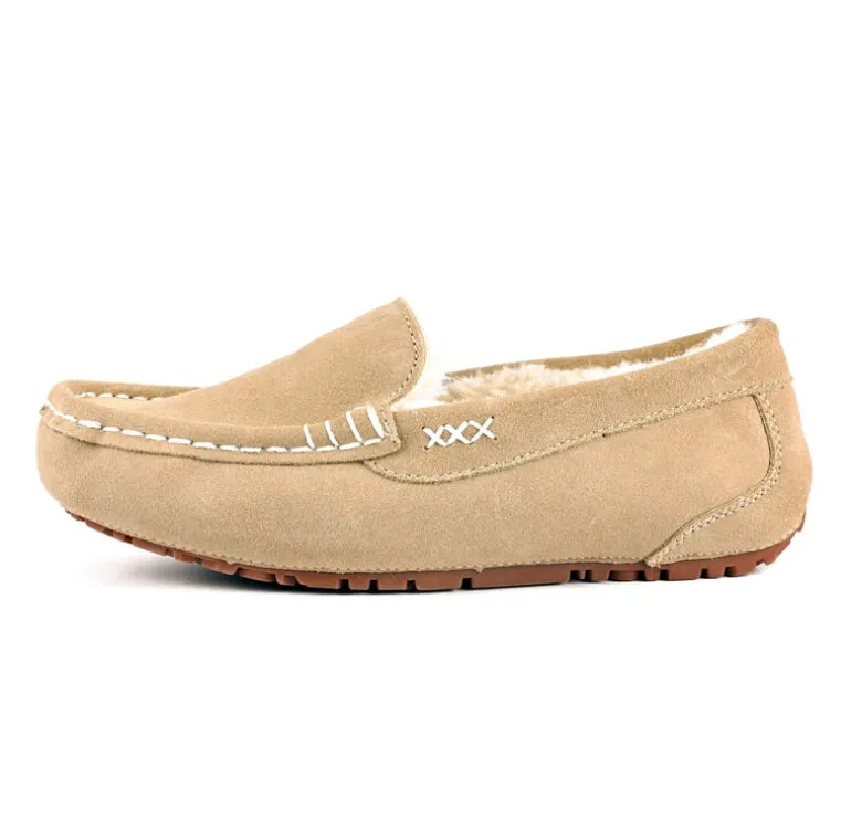 Faux Fur Moccasin Slippers