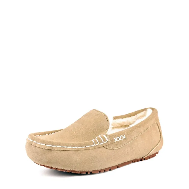 Faux Fur Moccasin Slippers