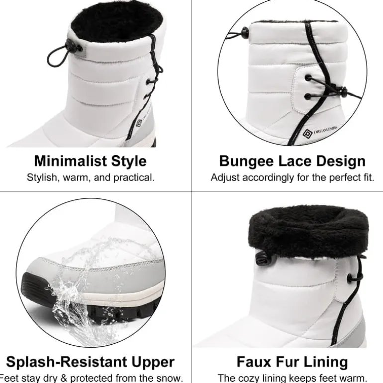 Faux Fur Waterproof Snow Boots