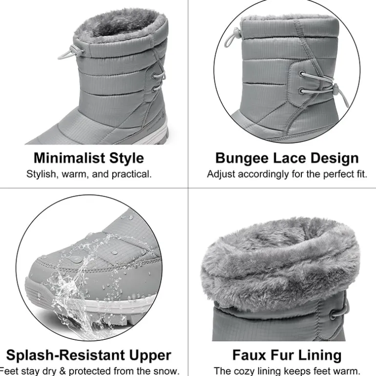 Faux Fur Waterproof Snow Boots