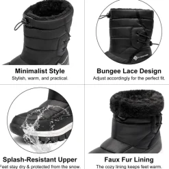 Faux Fur Waterproof Snow Boots