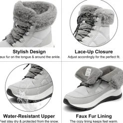 Faux Fur Winter Ankle Boots