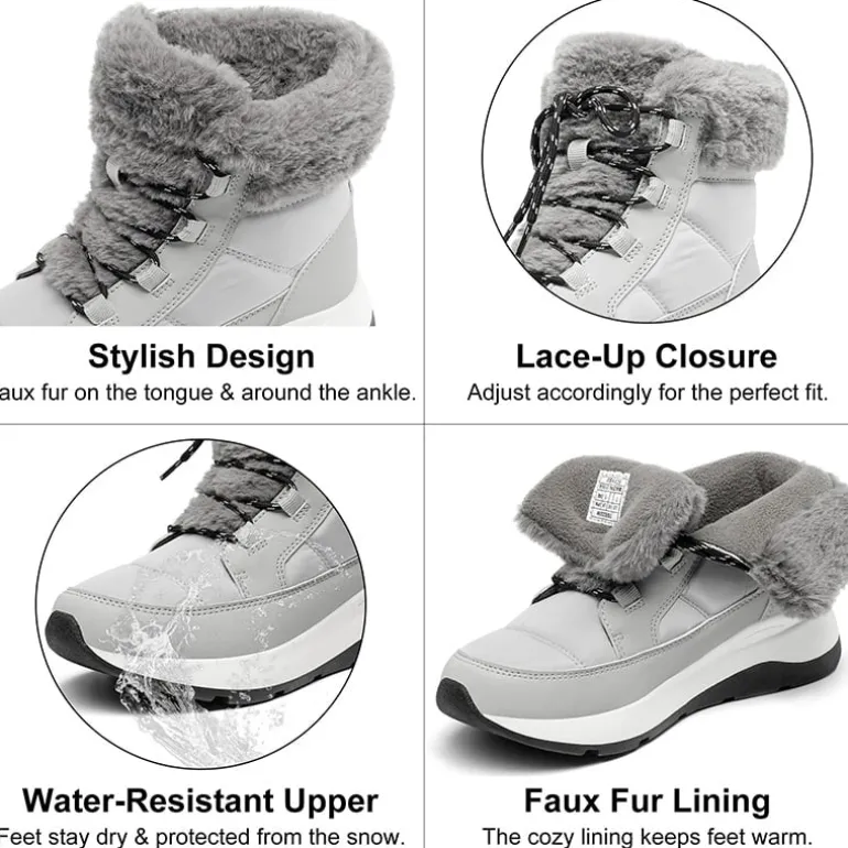 Faux Fur Winter Ankle Boots