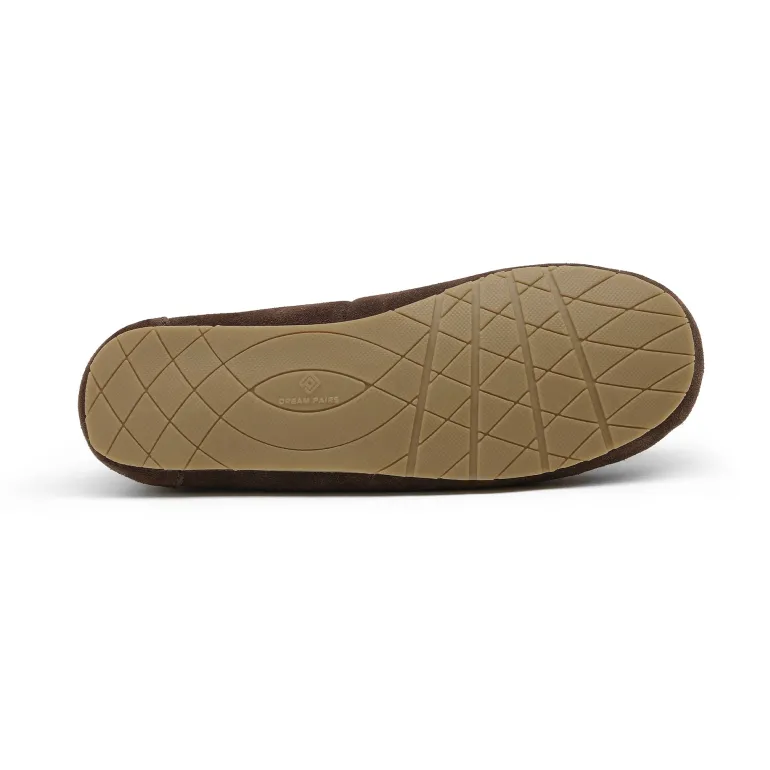 Faux Suede Moccasin Slippers