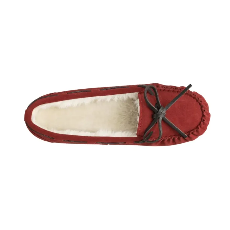 Faux Suede Moccasin Slippers