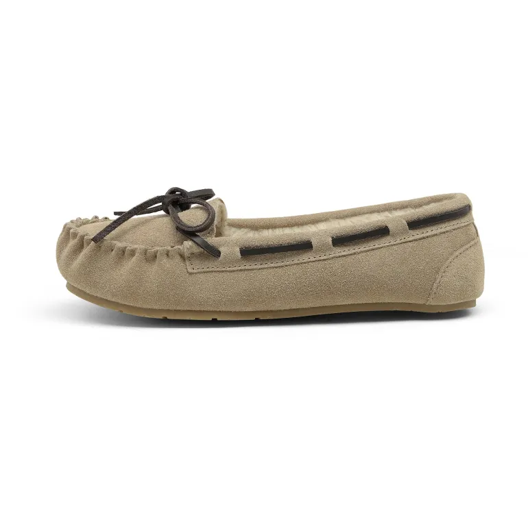 Faux Suede Moccasin Slippers