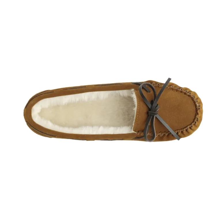 Faux Suede Moccasin Slippers