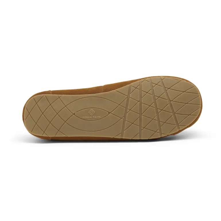 Faux Suede Moccasin Slippers