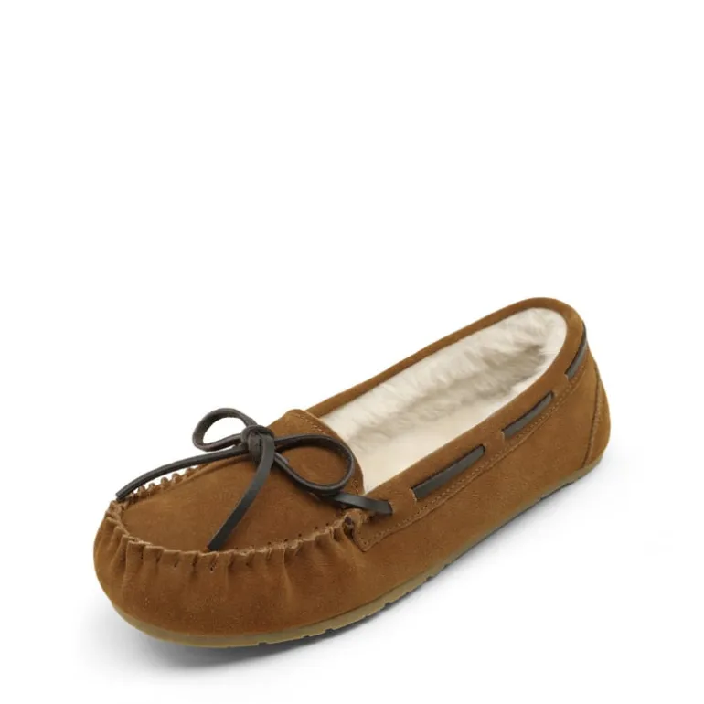 Faux Suede Moccasin Slippers