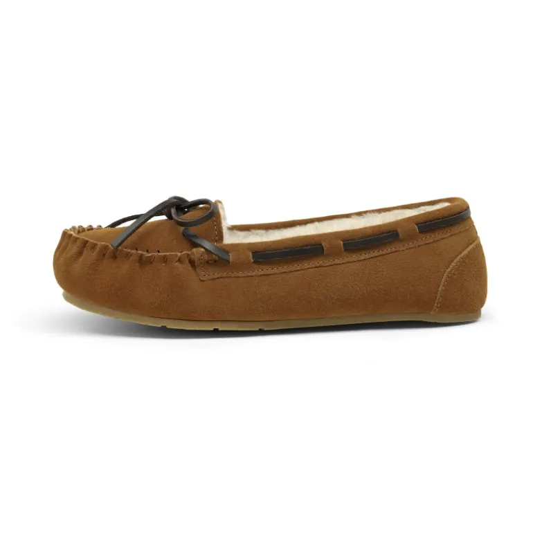 Faux Suede Moccasin Slippers