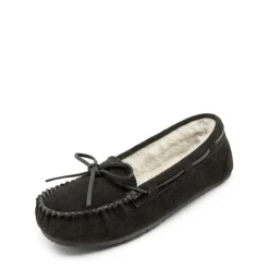 Faux Suede Moccasin Slippers