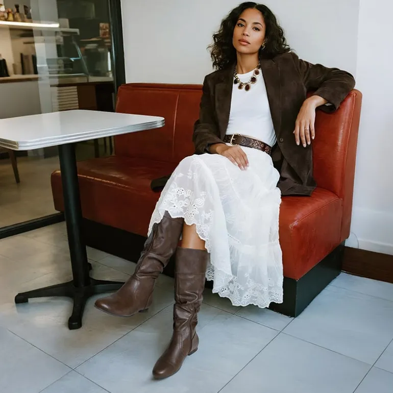 Flat Knee High Boots