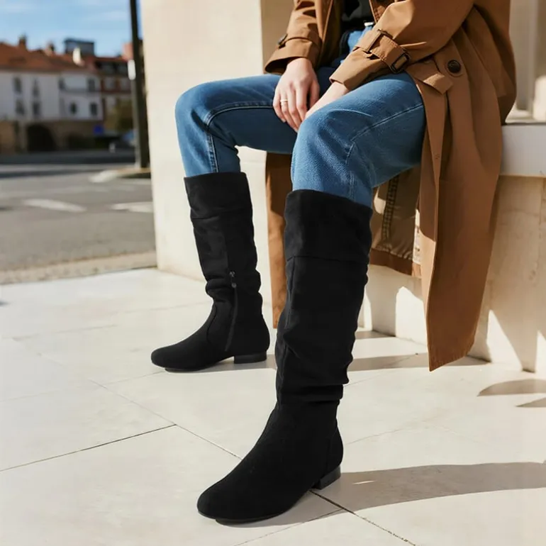 Flat Knee High Boots