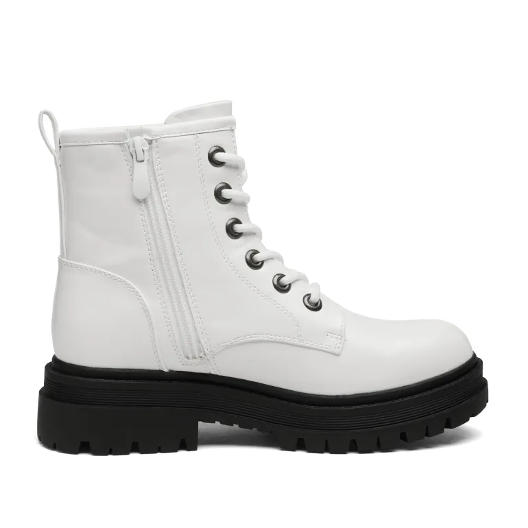 Flat Lace Up Ankle Combat Boots