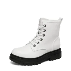 Flat Lace Up Ankle Combat Boots