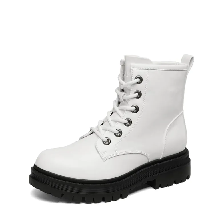 Flat Lace Up Ankle Combat Boots