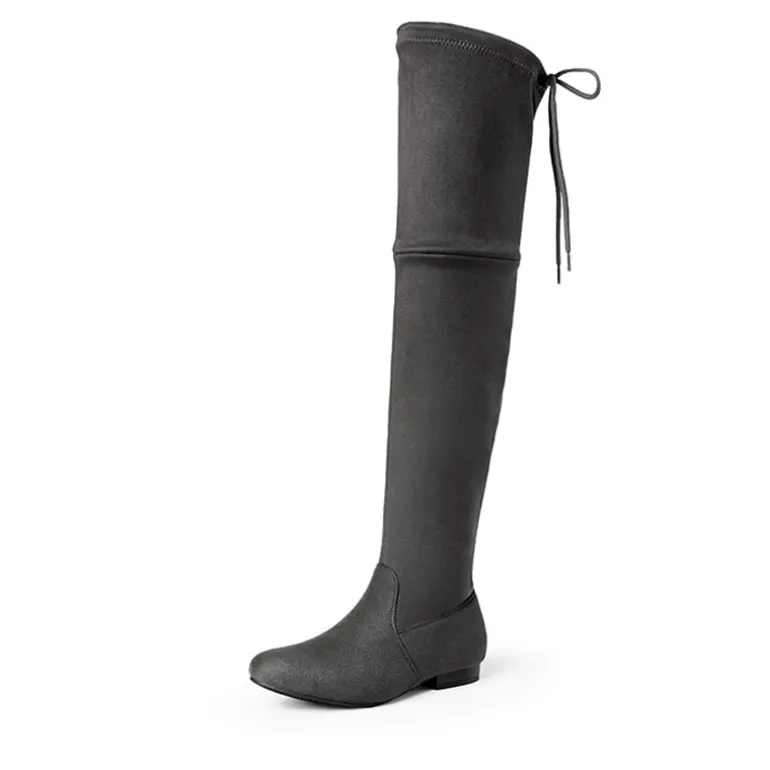 Flat Thigh High Boots