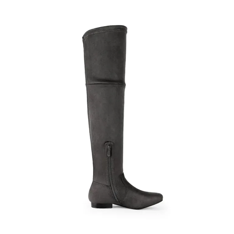 Flat Thigh High Boots
