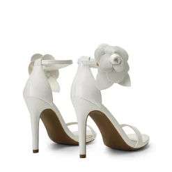 Floral Stiletto Heel Sandals