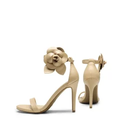 Floral Stiletto Heel Sandals