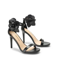 Floral Stiletto Heel Sandals