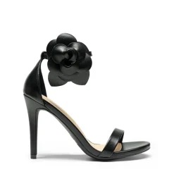 Floral Stiletto Heel Sandals