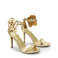 Floral Stiletto Heel Sandals