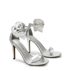 Floral Stiletto Heel Sandals