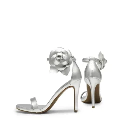 Floral Stiletto Heel Sandals