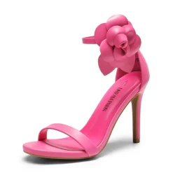 Floral Stiletto Heel Sandals